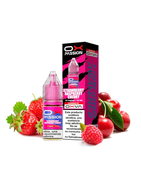 Oxva Strawberry Raspberry Cherry 10ml | Trío de Frutas Rojas