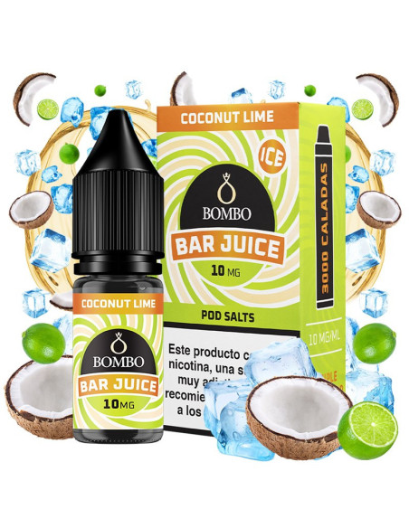 Coconut Lime Ice Sales de Nicotina Bombo 10ml – Vapesence.es