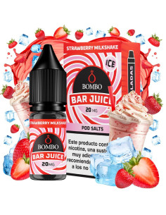 Strawberry Milkshake Ice Sales de Nicotina Bombo 10ml – Vapesence.es