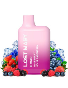 Pod Desechable Lost Mary Blueberry Sour Raspberry 20mg – Vapesence.es